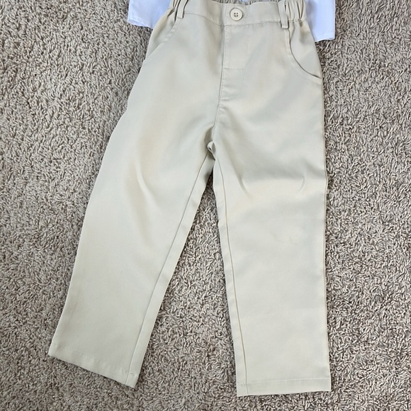 Tan 3 piece suiting for special occasions. - Picture 3 of 5